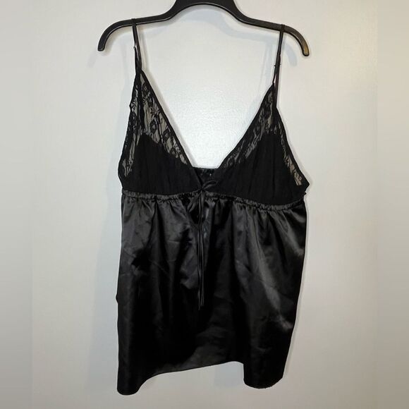 Boohoo Black Two-Piece Tank and Shorts Pajama Set Size 22 - Picture 2 of 14